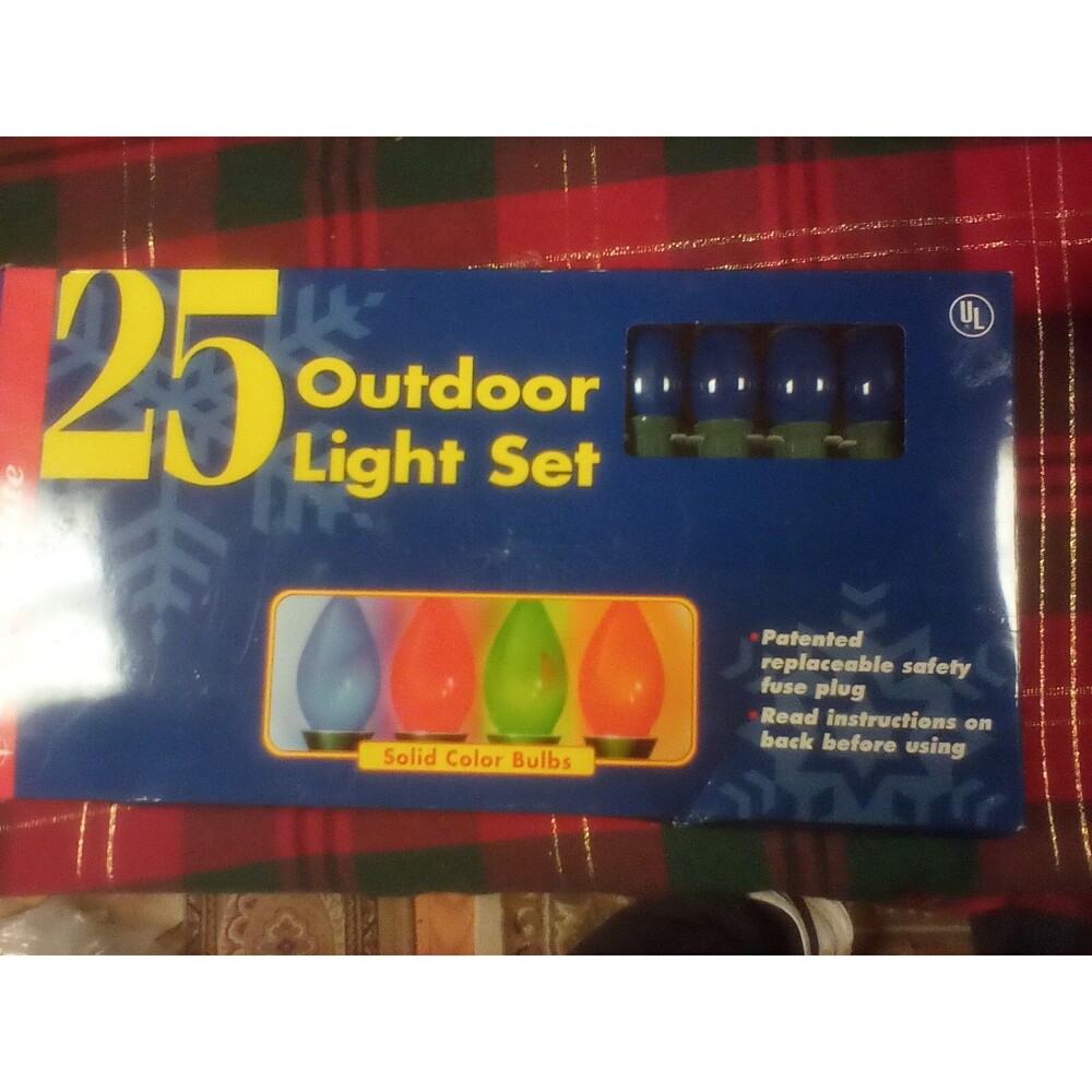 Diamondlite 25 C9 Blue Outdoor Christmas Light Set